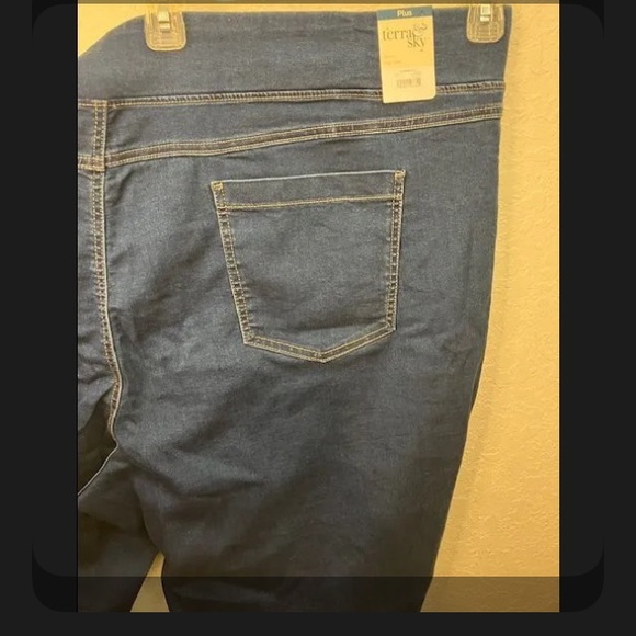 Terra & Sky Denim - Terra & Sky Skinny Mid-rise medium blue Jeggings